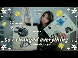So I Changed My Whole Brand,,, ARTIST DIARY + New Product DISASTER | Tiffany Weng