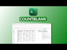 Understanding COUNTBLANK Function in Excel | Handle Missing Data Like a Pro!