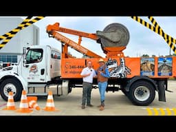 Giant Trash Smasher Truck Tour with Cowboy Jack | Huge Machines and Trucks for Kids