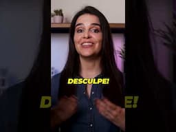 How to say EXCUSE ME in Portuguese | Com licença vs Desculpe 🇵🇹 #shorts