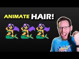How I Animated Hair (pixel art character design)