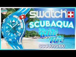 I Wanted To Like This! | Swiss Made Swatch Scubaqua 100m Quartz Faux Diver SSCU09S100 Blue Fire