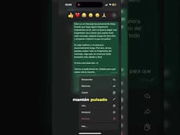 ¿Cómo seleccionar partes específicas de mensajes en WHATSAPP? 🤔