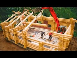 Luxury Cabin & Secret Basement - Start To Finish Timelapse
