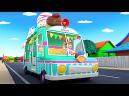 Wheels On The Ice Cream Truck   Fun Vehicles & Nursery Rhyme for Kids