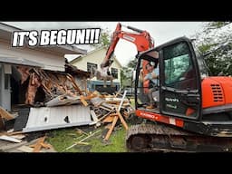 DIY DEMOLITION OF AN ABANDONED HOUSE!!! - DIY Dream House Ep. 1