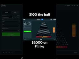 HIGH-STAKES PLINKO – $100 BALL DROP! 😳🔥 #plinko  #cryptogaming  #bigbet  #highstakes  #onlinecasino