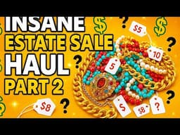 Part 2 The Most INSANE Estate sale Jewelry Finds EVER!! MORE GOLD More Designer $5!! #jewelry