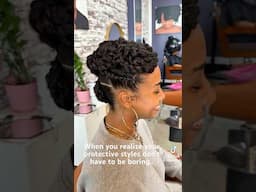 Not all protective styles have to look the same. This style is completely protective and cute❤️￼