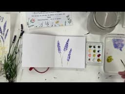 How to Paint a Quick and Easy Lavender Sketch -  Day 5 June Daily Challenge