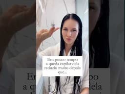 A queda de cabelo reduziu muito depois que…