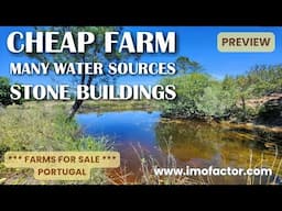 🔆 19000€ - Cheap Farm | Many Water Sources | Stone Buildings | Central Portugal