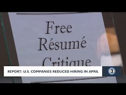 US companies reduced hiring in April