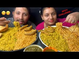Eating Korean Noodle, Maggie Noodel, Mirch Pakoda, Malai Paneer Samosa I Food Challenge I Foodie Gd