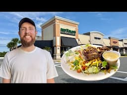 Eating a Huge Steak Salad at Beef 'O' Brady’s