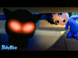 Monster In The Dark | I’m Not Scared! | Baby Blue Kids Songs & Nursery Rhymes | Minibus