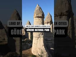 Göreme: The Land of Fairy Chimneys and Hidden Cities 🌍 #goreme #turkey #shorts
