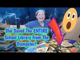 DUMPSTER DIVING! They Threw Away AN ENTIRE LIBRARY!!! Utah Public School