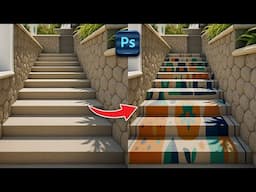 Adobe Photoshop Tutorial   Add art on the stairs