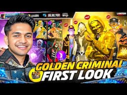 New Golden Criminal bundles First Look Worth 50,000 Diamonds 💎 😱 Garena Free Fire
