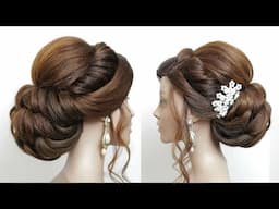 New Bridal Hairstyle For Long Hair.  Updo Tutorial