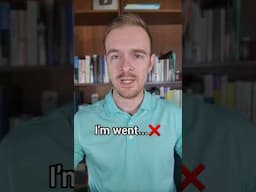 I'm graduated from...❌