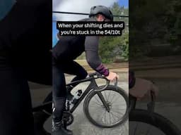 When your shifting dies and you’re stuck in the 54/10t