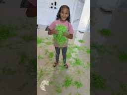 What is this huge GREEN mess?! #shorts #kidschoiceawards