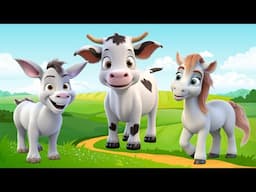 Amazing Sounds of Familiar Animals: Donkey, Horse, Cow, Buffalo, Sheep | Lovely Animal Sounds