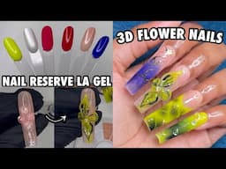 3D Flower Nails | Nail Reserve LA Gel Polish Swatching | Gel Polish Nail Haul | Summer Nails