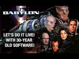 DOING IT LIVE! Babylon 5 Animation Using Lightwave3D With AMIGA!