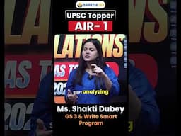 AIR 1 Shakti Dubey shares how she used Write Smart to master Answer Writing for Mains