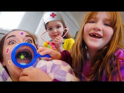 Doctor Navey and Adley SAVE MY WiFE!! our kids give mom a dr check up before we visit SKATESTATiON