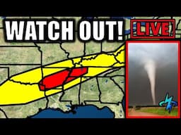🔴BREAKING NEWS: Tornado Warning Coverage | Live Weather Analysis (04/03/25)