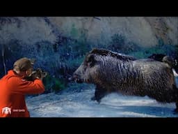 Yaban domuzu kameramana saldırdı! Wildboar attacks cameraman! #okaysahin #hugluveyron #sightmark