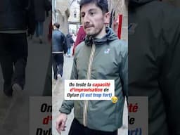 Il est trop fort en impro c'est hilarant 😂😂