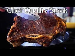 How To Pan Sear A NY Strip Steak Like A Chef | Tallow Basted NY Strip Steak