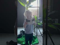 My 2 year old tries VR for the first time