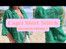 Capri Crochet Shirt Stitch Tutorial