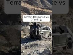 Terrain Response vs Crawl! 🪨 #offroad #newdefendermods #newdefender #newdefendermods #rockcrawl
