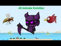 All Animals With Rare Fallen Knight Reaper (EvoWorld.io) Hornet vs Maroon Bird