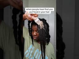 POV: you put food in your HAIR!  #hairgrowth #naturalhair #hairgrowth #diy #4chair