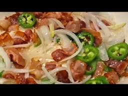 Papas con tocino y jalapeños!!