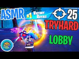ASMR Gaming 😴 Fortnite Tryhard Lobby Win! Relaxing Gum Chewing 🎮🎧 Controller Sounds + Whispering 💤