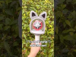how to crochet Wolf Chan ears for your lightstick! #stay #straykids #bangchan #skz #skzoo