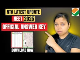 NEET 2025 official Answer Key OUT! Check Score & Challenge Now! 🔥