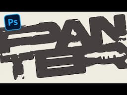 How To Make Easy Grungy Ink Bleed Text Effect In Photoshop