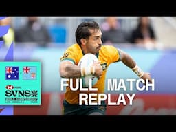 Dramatic comeback seals epic victory🔥| Fiji v Australia | HSBC SVNS LA 2025 | Full Match Replay