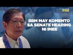 Pangulong Marcos, kontra sa resulta ng Senate hearing ni Imee