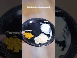 Skin Brightening Facepack ✨ #youtubeshorts #skincare